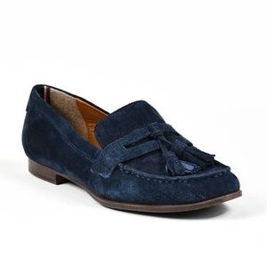 Elegant Navy Tassel Loafers for Women
